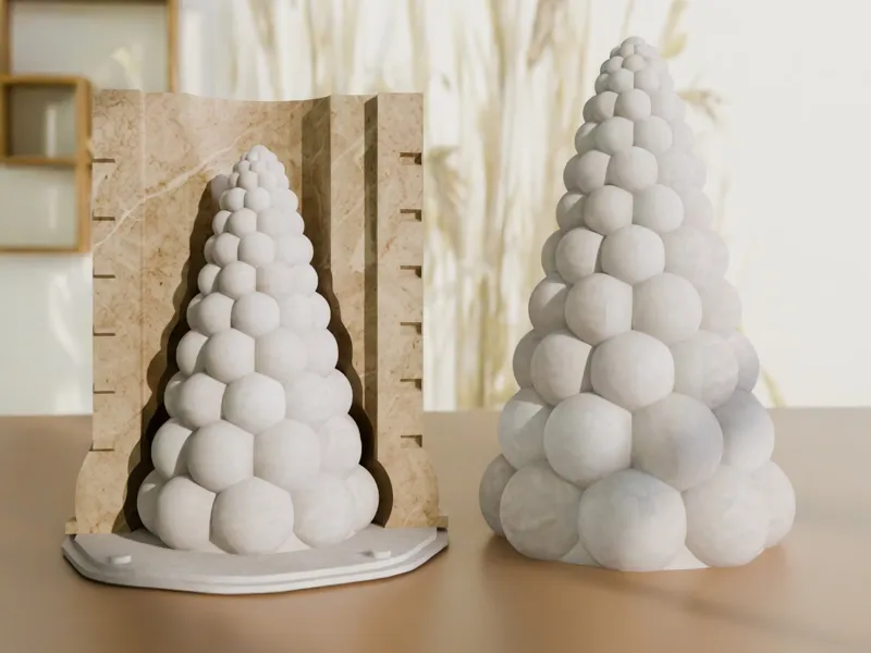 Silicone Mold System - Christmas Tree 