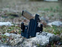 Right Hand Glock 34 with Ameriglo sights and SRO Optic