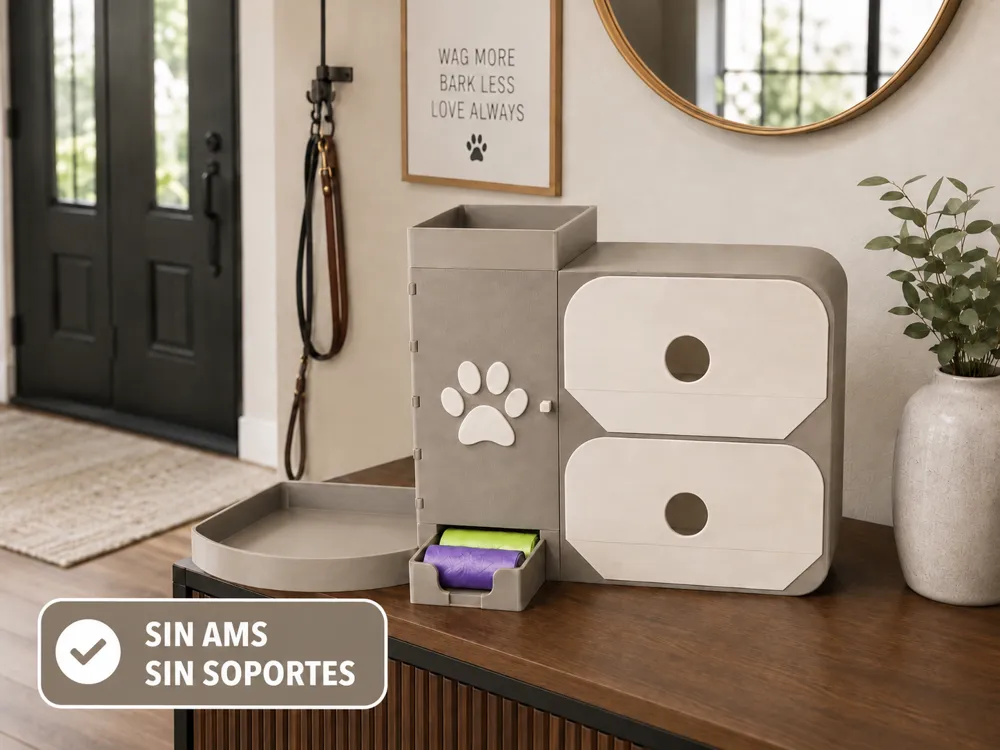 Organizador: Dispensador de bolsas perro doble cajon - armario. Referencia del modelo original.