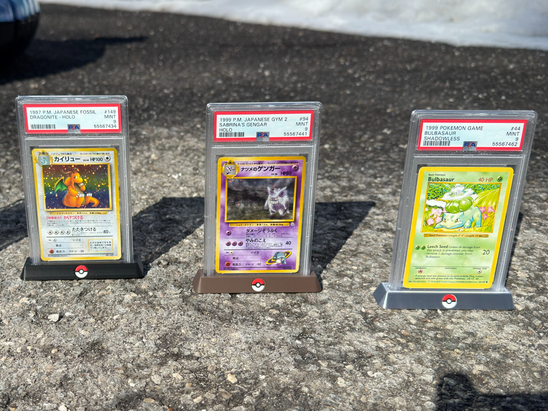 PSA Display Stand With Pokeball Design