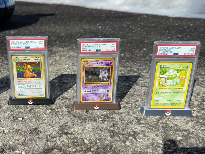 PSA Display Stand With Pokeball Design