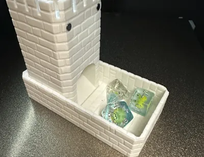 Simple Stone Dice Tower - with Magnets