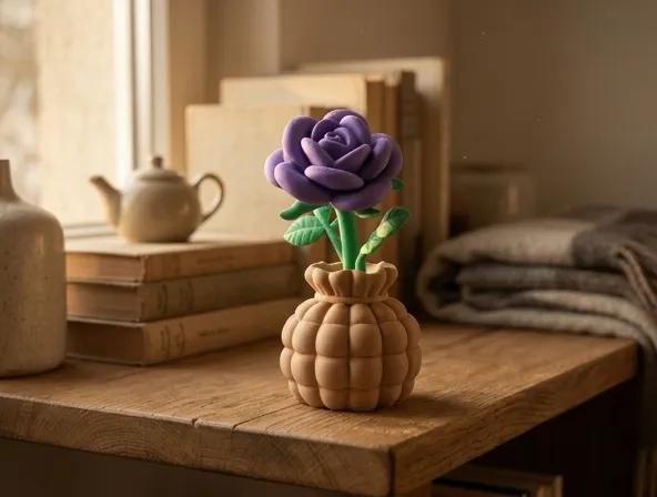 Balloon Flower Rose Bouquet Sculpture