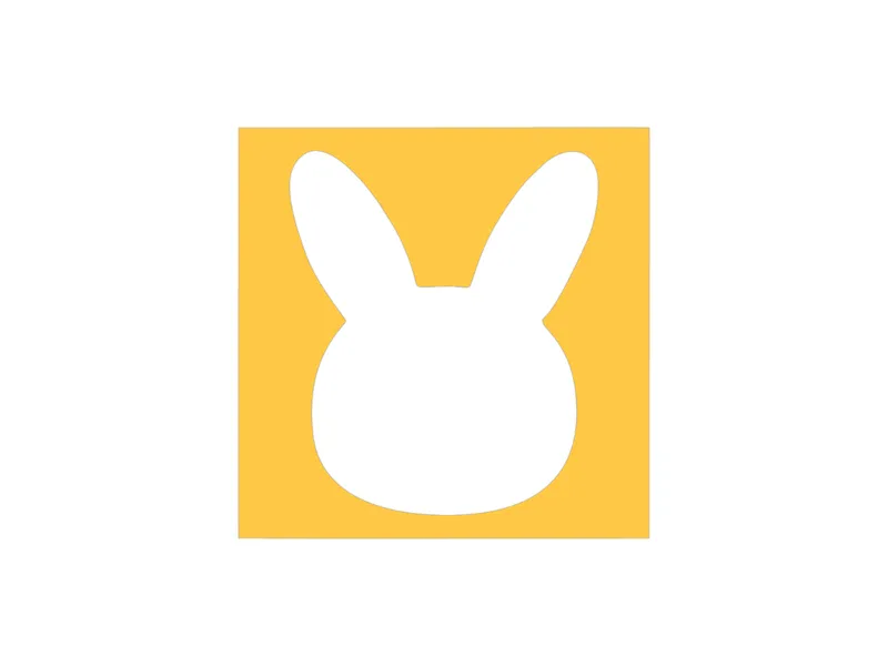 Bunny head stencil