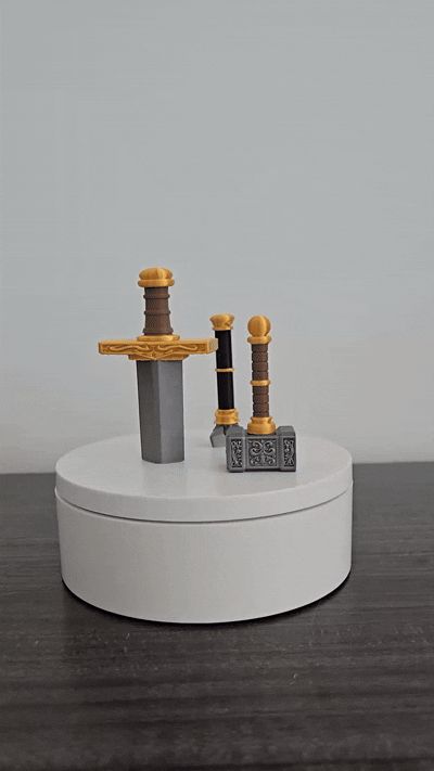 Fantasy Weapon Magnets – Sword, Mace & Spear