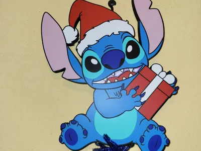 Stitch Christmas Wall Lamp