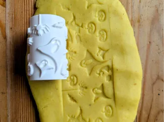Clay rolling pin - helloween