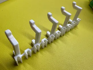 Pegboard PTFE Tube Holder