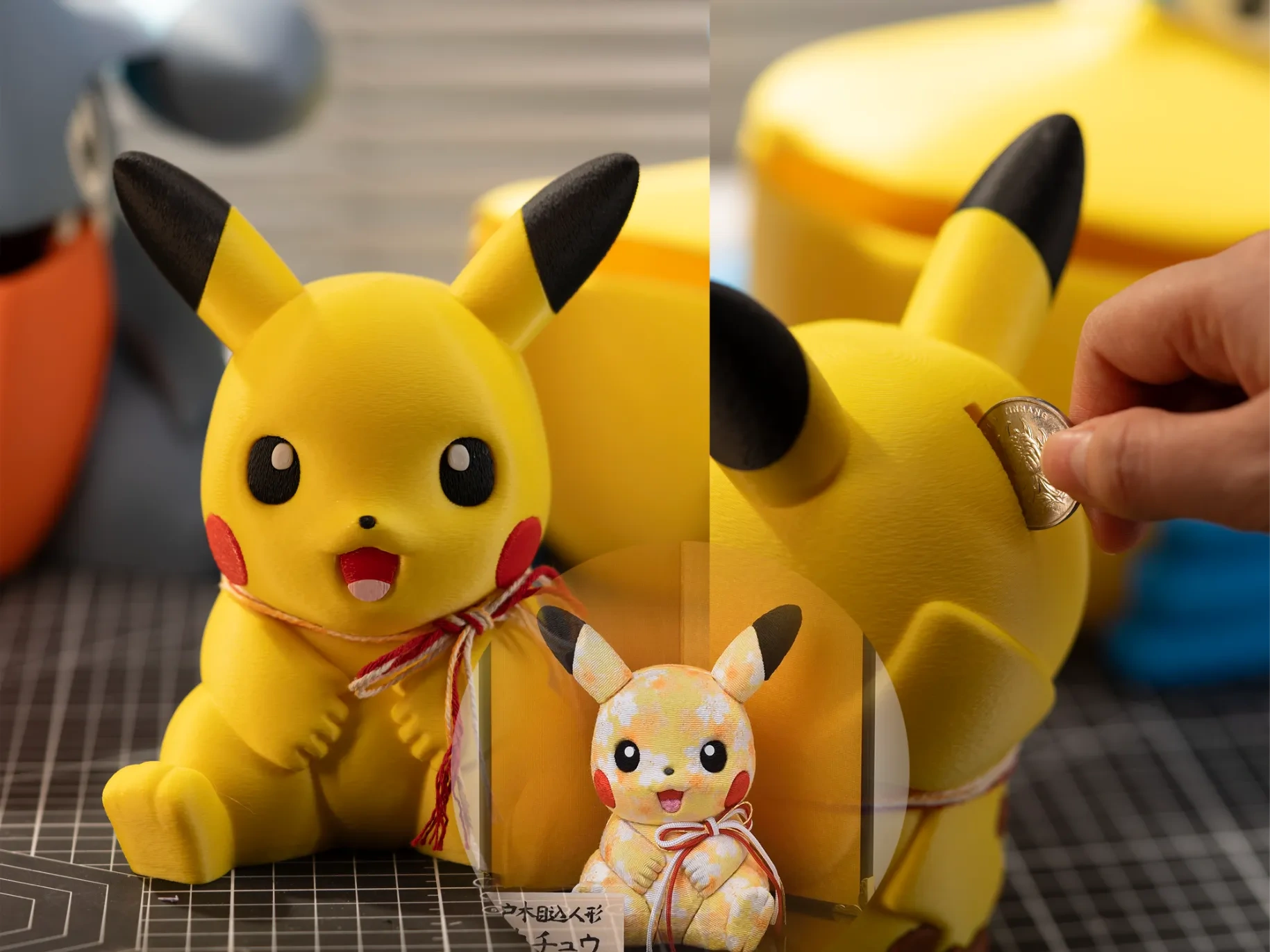 Miniatura 1 do modelo 3D 025Pikachu皮卡丘真多吕存钱罐