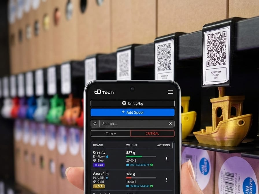 Smart Filament QR Tag System (Track Your Spools)