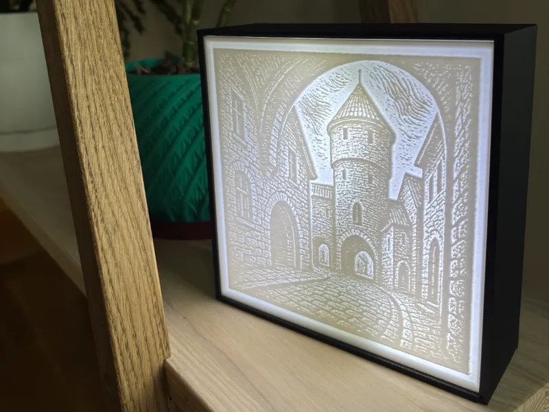 Lithophane Light Box - Tallinn Old City