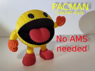 Pacman Crochet style No AMS