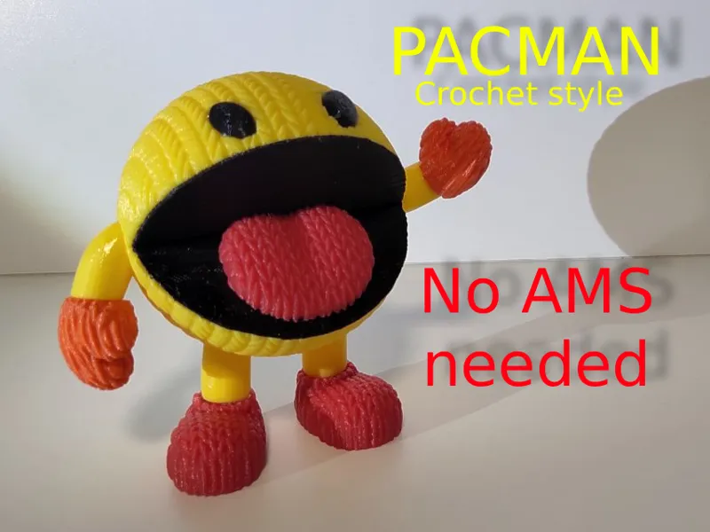 Pacman Crochet style No AMS