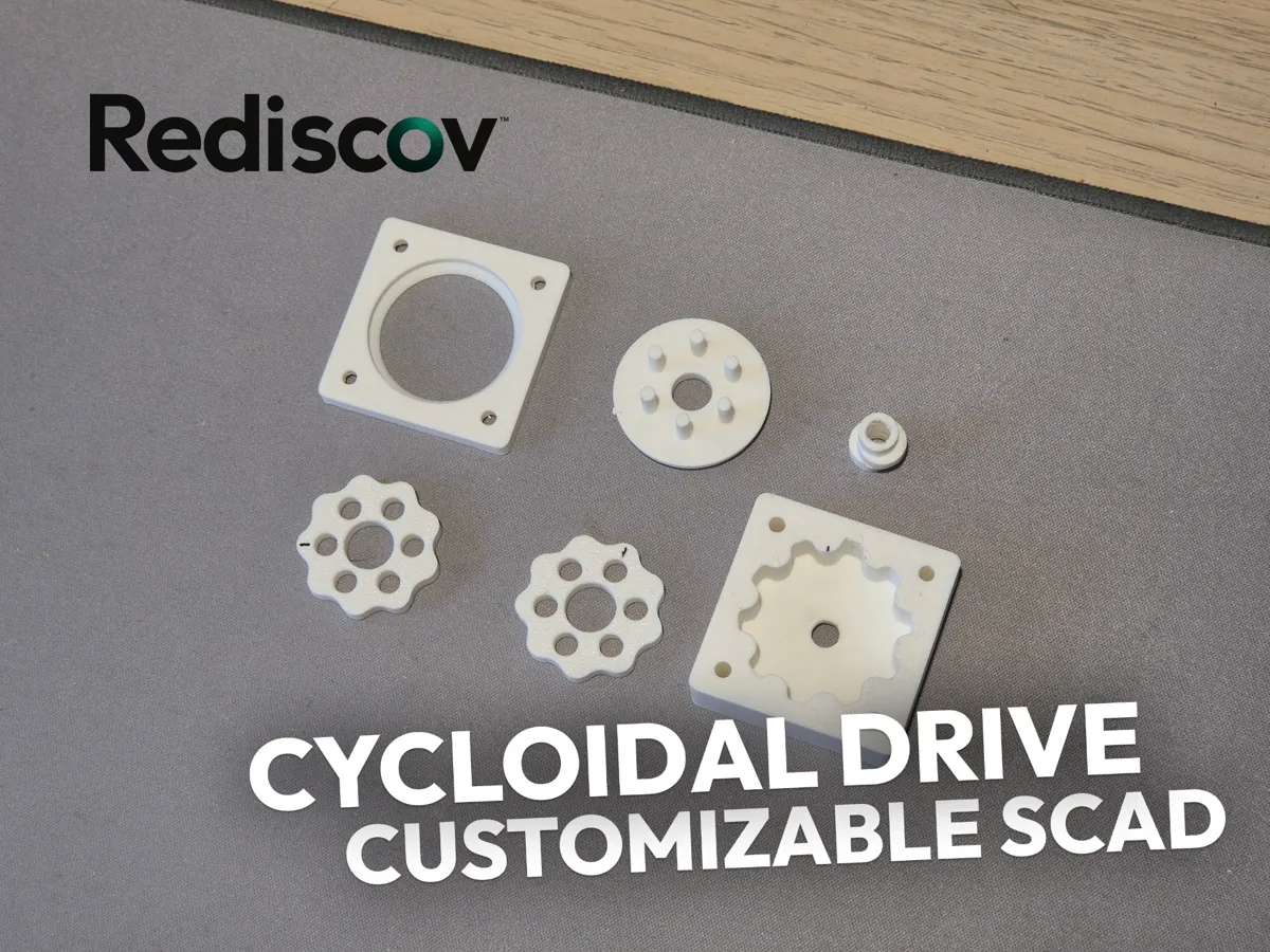 Customizable full plastic cycloidal drive - Free 3D Print Model ...