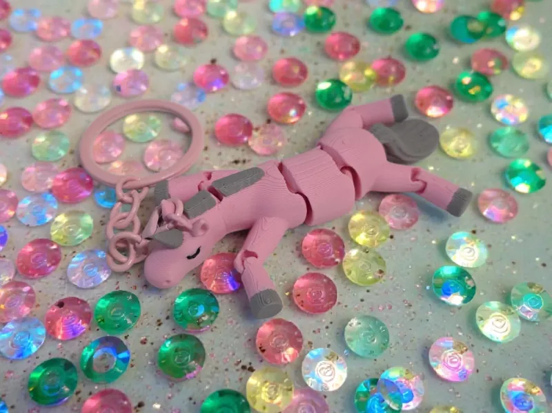 Unicorn Flexi with optional eyelet for keychain