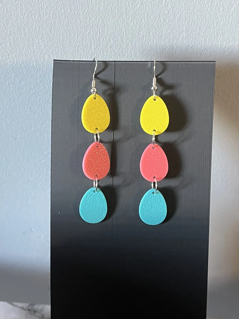 easter egg earrings view 2