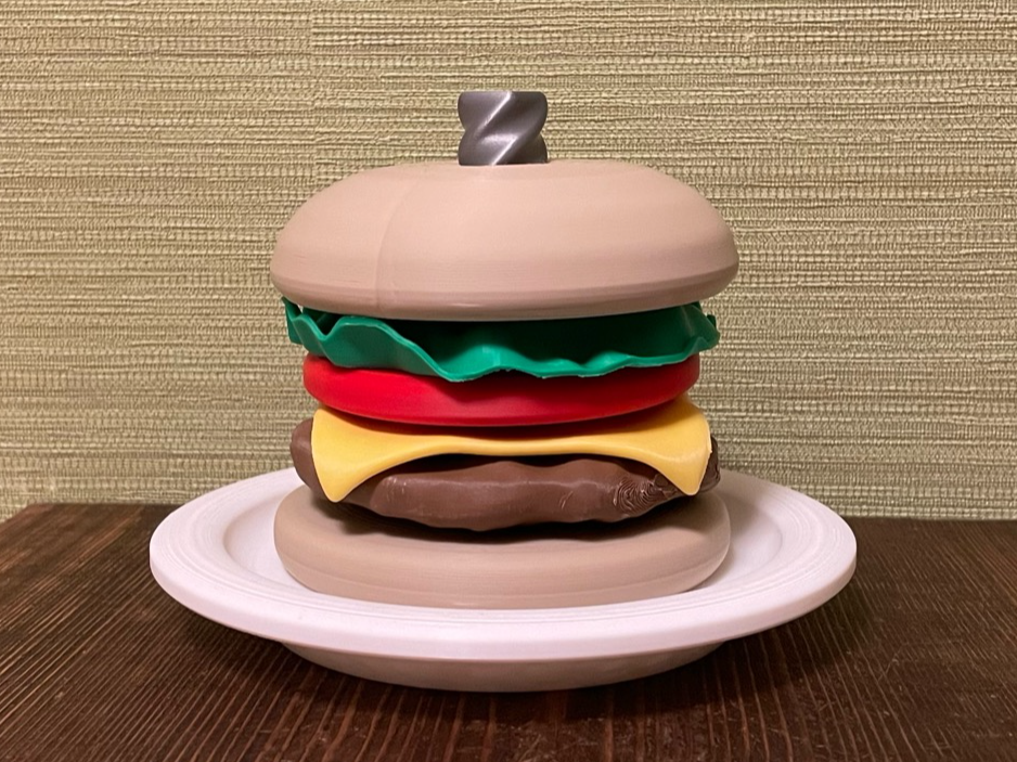 Spinning Hamburger Toy / Display Model