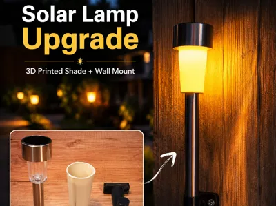 99-Cent Solar Lamps – Lampshade Wall Mount