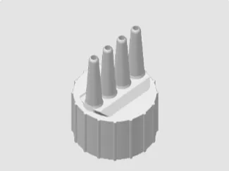 Scalp Oil Applicator | 4-Nozzle Comb Cap (24/410)