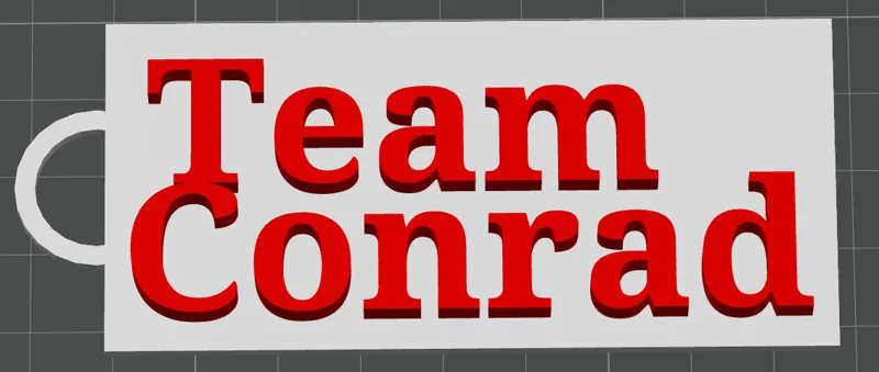 Team Conrad Keychain