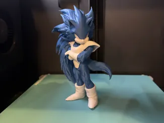 Saiyan Speedster-Sonic x Vegeta Fusion