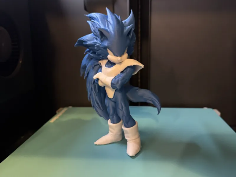 Saiyan Speedster-Sonic x Vegeta Fusion