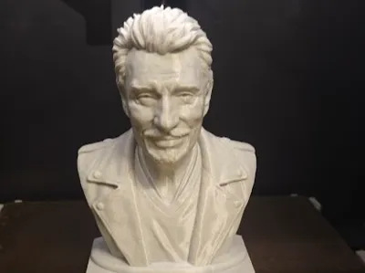 Johnny Hallyday Bust