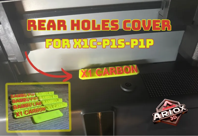 Rear Holes Cover for X1C-P1S-P1P