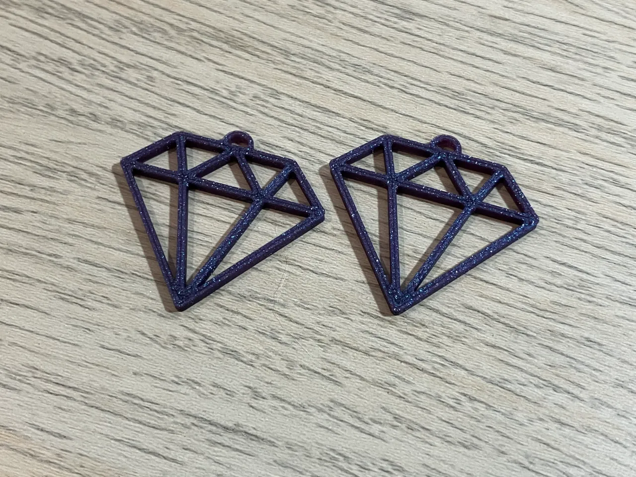 Diamond Shape Earrings view 2