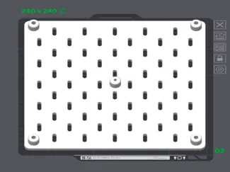 Skadis Plate with Spacers