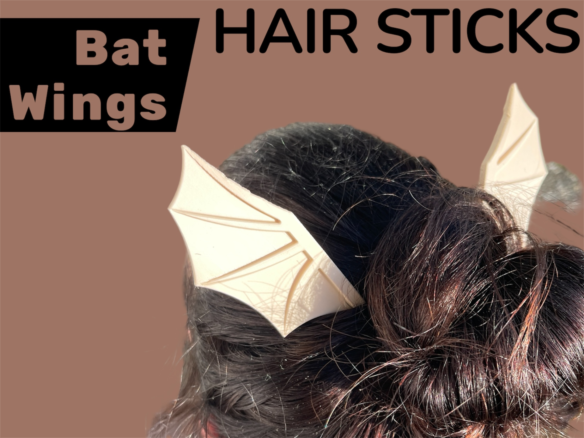 Fledermaus Flügel Haar Stäbchen