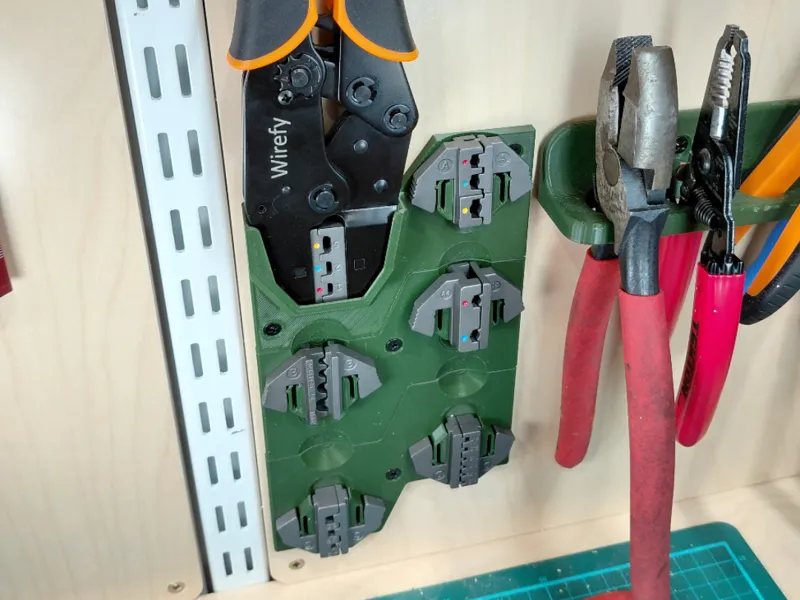 Wirefy Crimping Tool Set Wall mount.