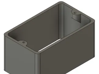 Single Gang Outlet Box Extension, parametric
