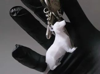 Sausage dog modern keychain quick and easy print