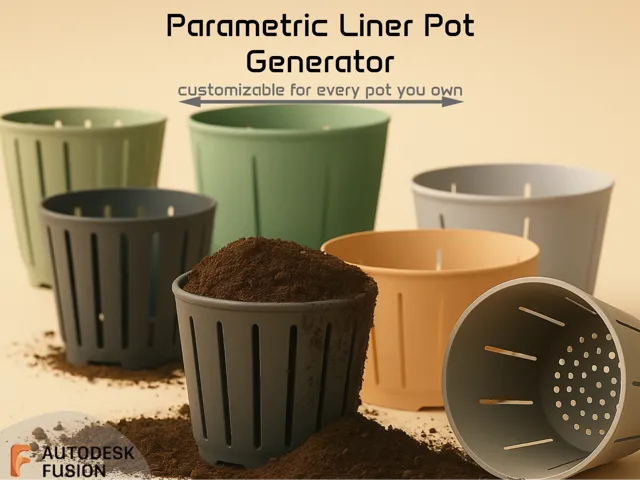Parametric Liner Pot Generator for your Plants