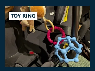 Anneau de jouet et porte-sac