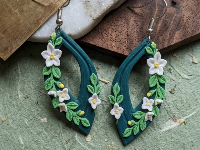 Botanical Marquise Dangle Earrings