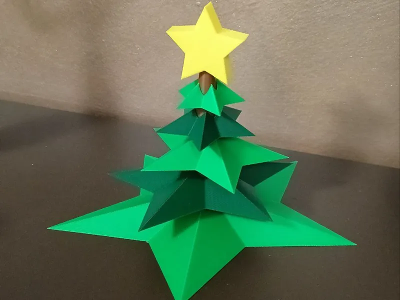 Albero di Natale Origami. MULTI PARTE, NO AMS