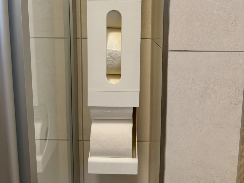 Simple Stackable Toilet Roll Dispenser