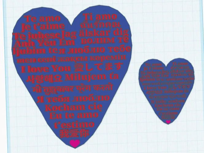 I Love You In Every Language Heart
