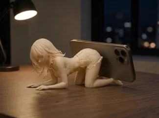 Anime phone holder model