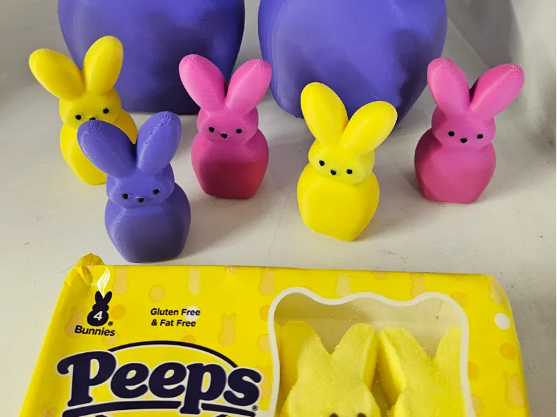 3D Standing Marshmallow Bunny Version 1.0