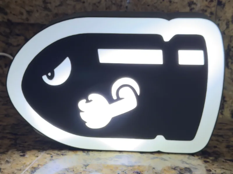 Bullet Bill LED Light Box
