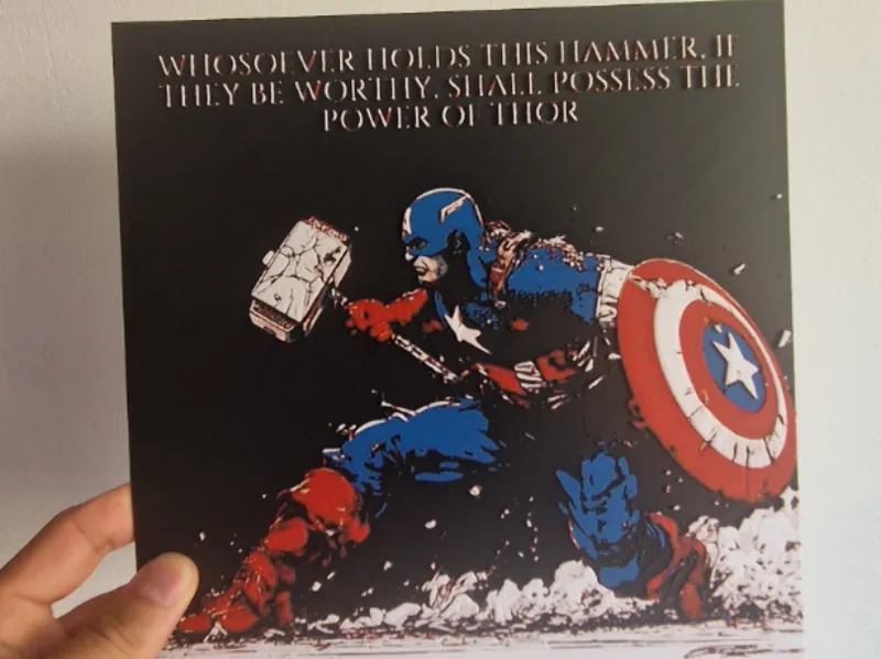 Captain America Hueforge Worthy