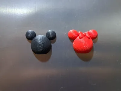 Minimalist disney fridge magnet 5mm x 2 mm