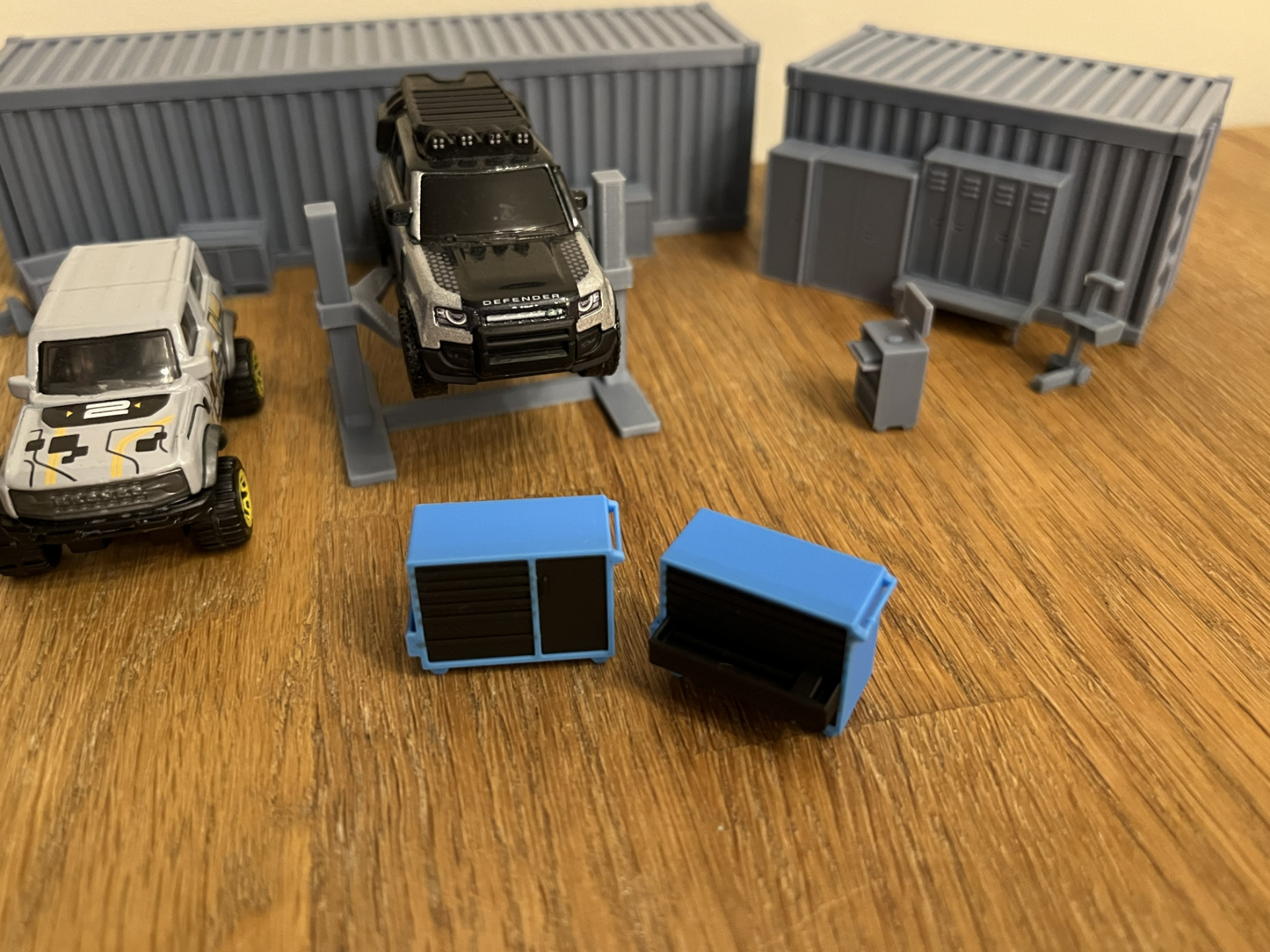 Truck tool trolley open 1/64 scale diorama garage