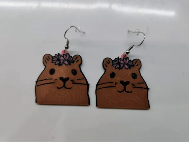 Double Sided Caypbara Earrings
