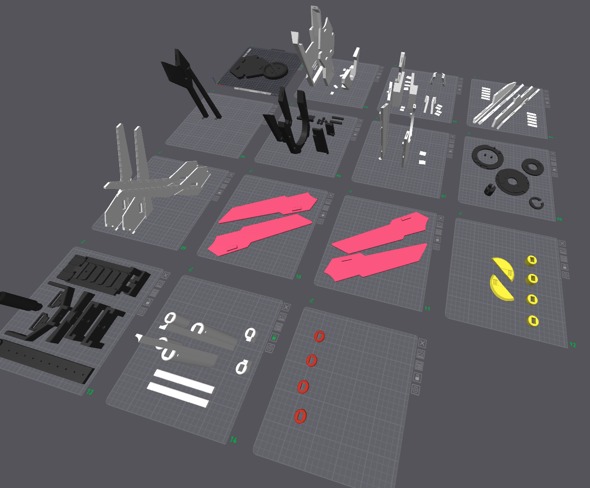 Miniatura 2 do modelo 3D 独角兽高达真人可手持盾牌