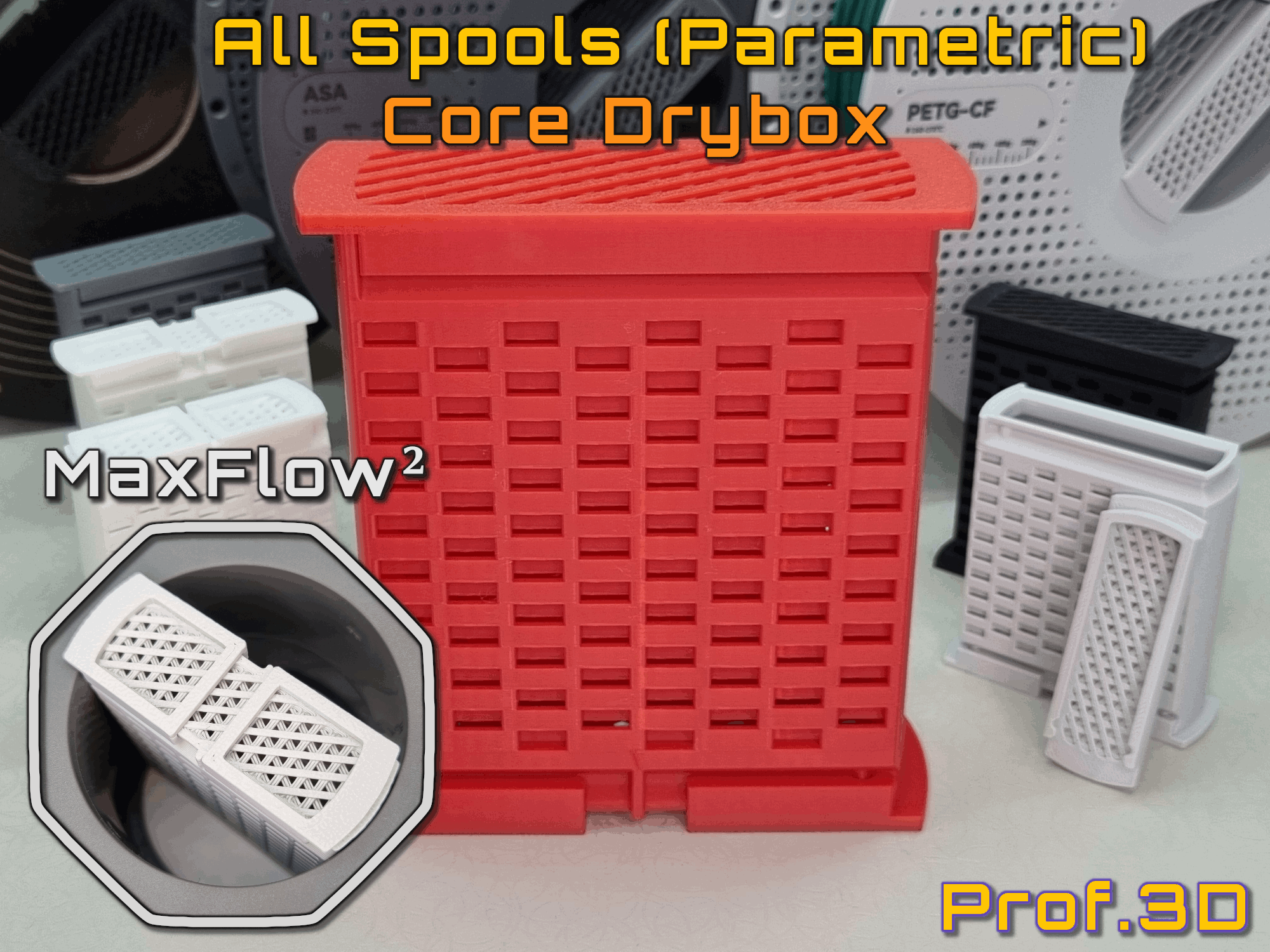MaxFlow² Parametric Silica Desiccant Spool Dry Box