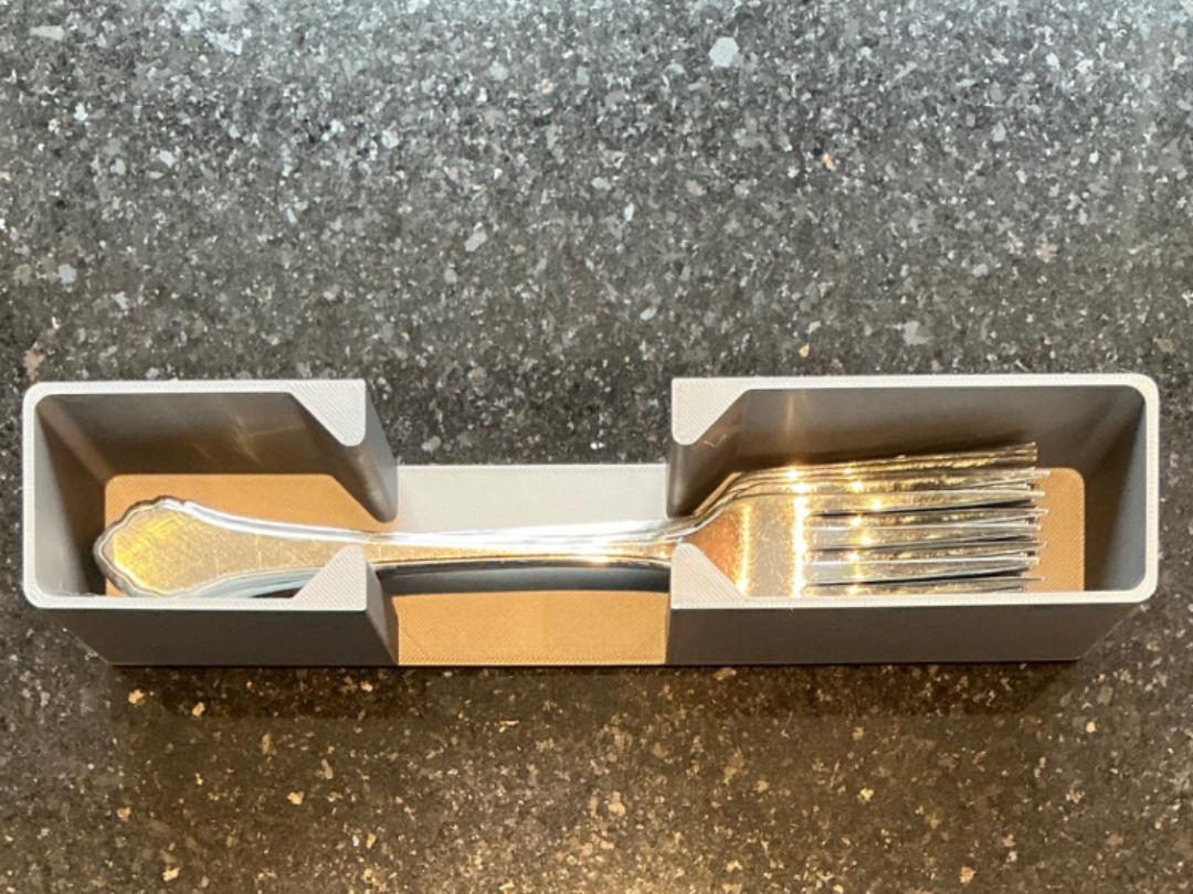 Gridfinity 1x5 x50 mm Fork/Spoon Silverware Holder